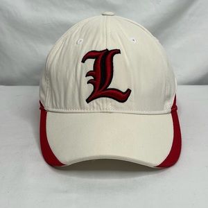 Red & White Fitted Louisville Cardinals Baseball Hat